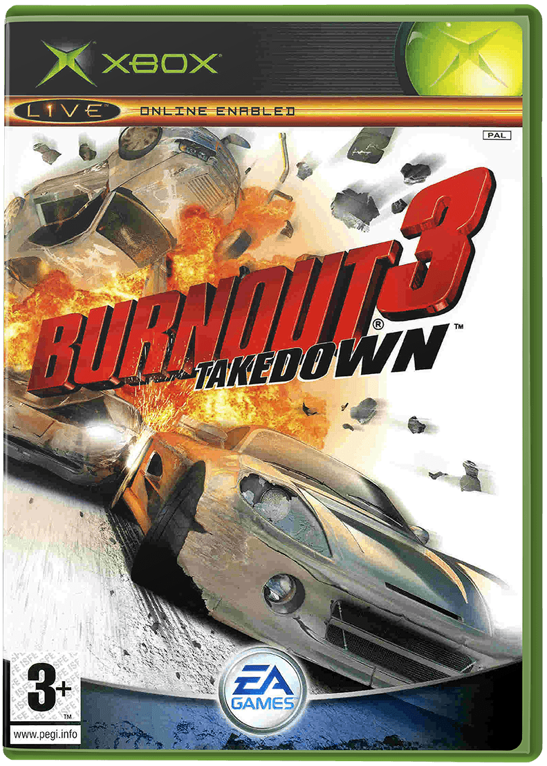 Burnout 3 Takedown box art for Xbox